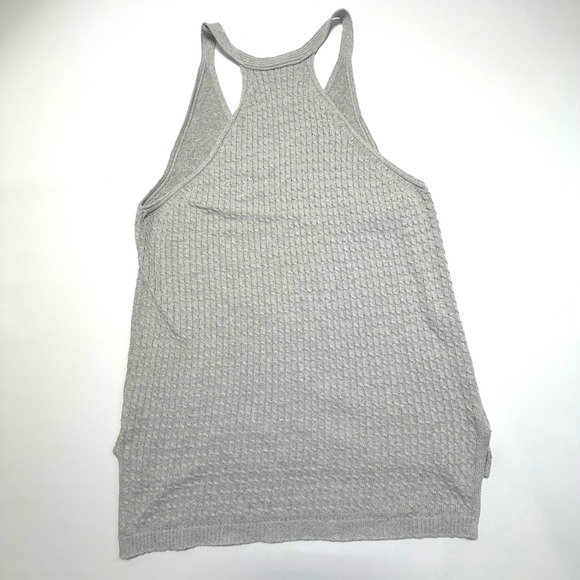 M. Rena Gray Knit Racerback Tank (Size Large) - Picture 5 of 6